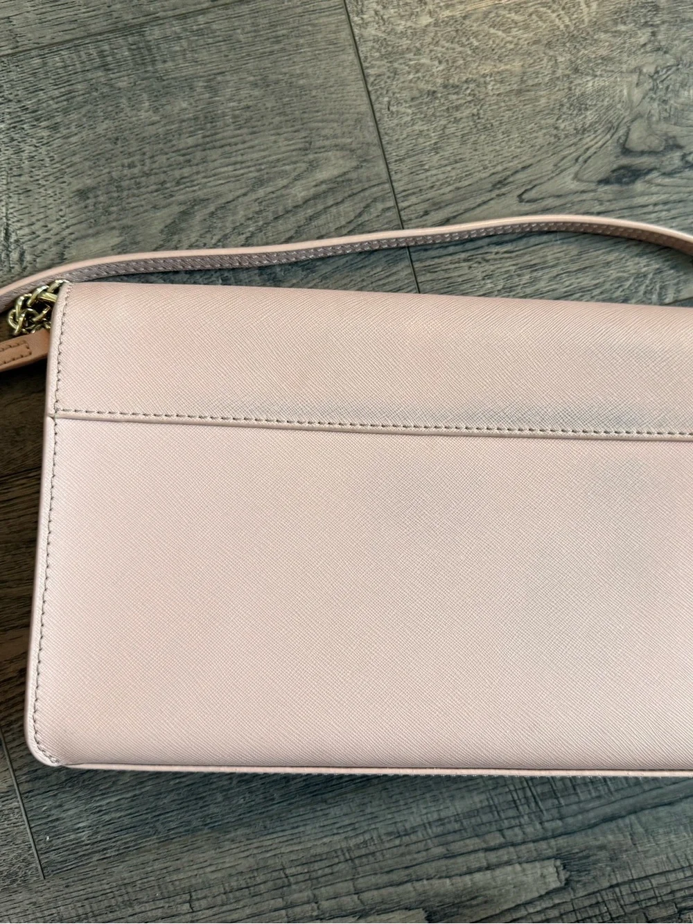 kate spade Blush Pink Crossbody with Plum Bow Accent